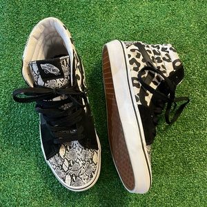 VANS Leopard Python Snake Checkerboard WMN 8.5
